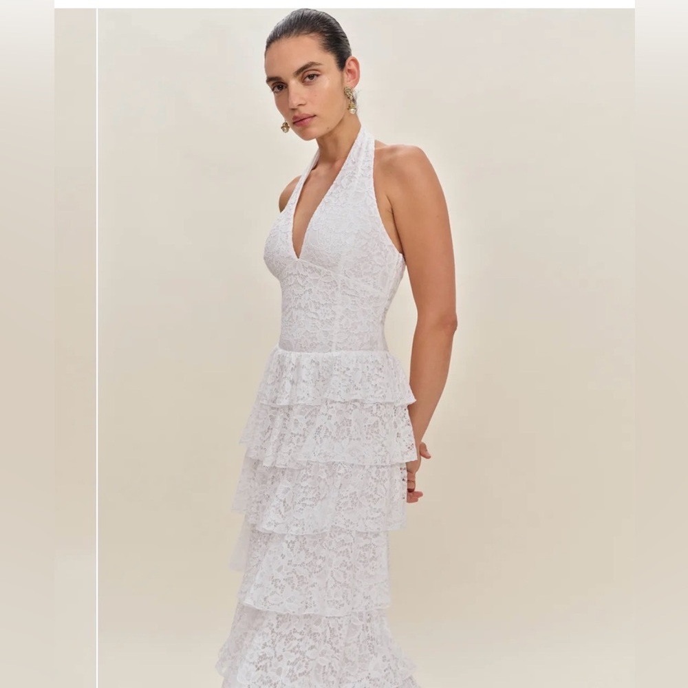 Reformation Astara Dress in Ivory, Size 0, NWT - Picture 2 of 3